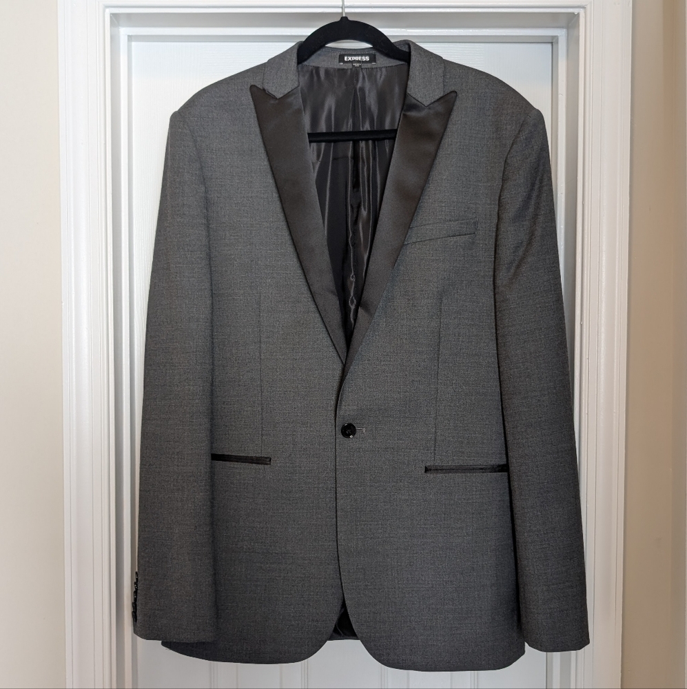 Express Men's Gray Blazer